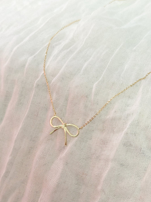 Dainty Bow Necklace