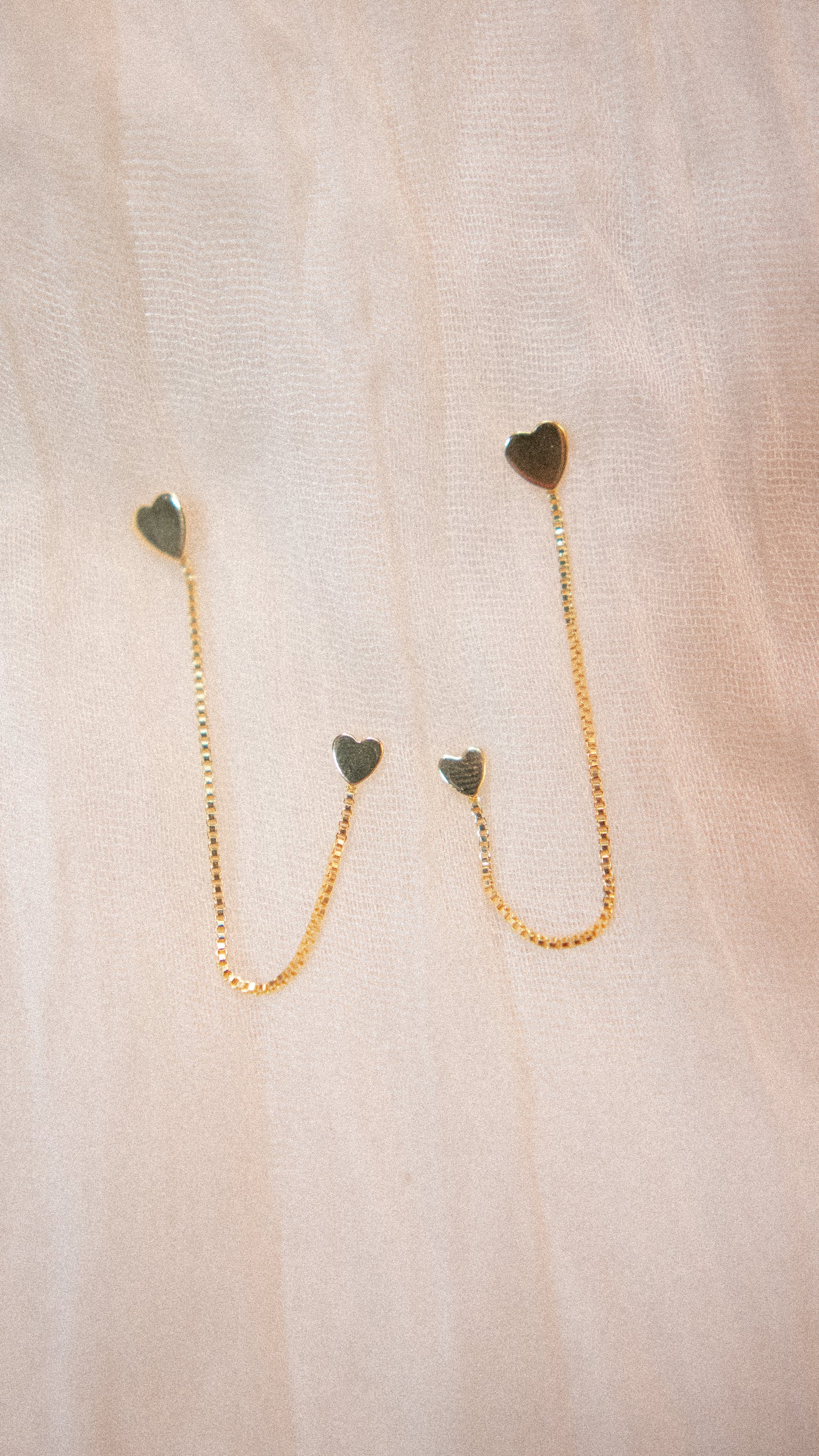 Double Heart Studs