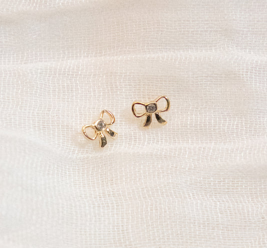 Tiny Bow Studs