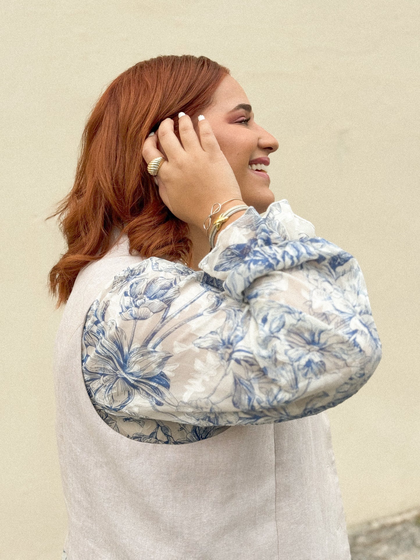 Croissant chunky ring