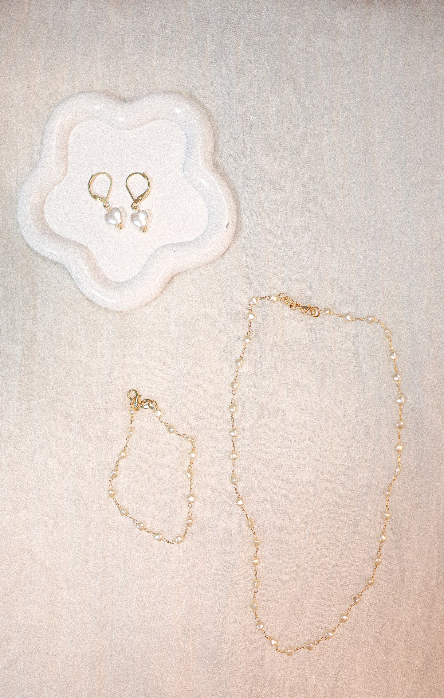 Delicate Heart Pearl Collection