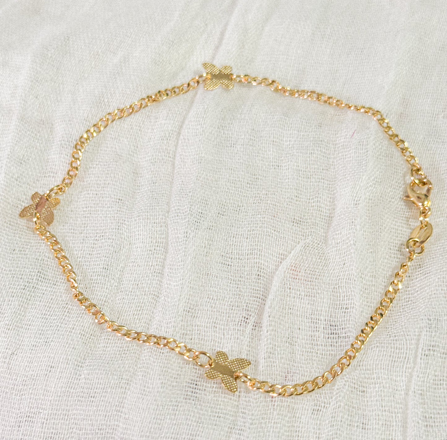 Delicate Butterfly Anklet