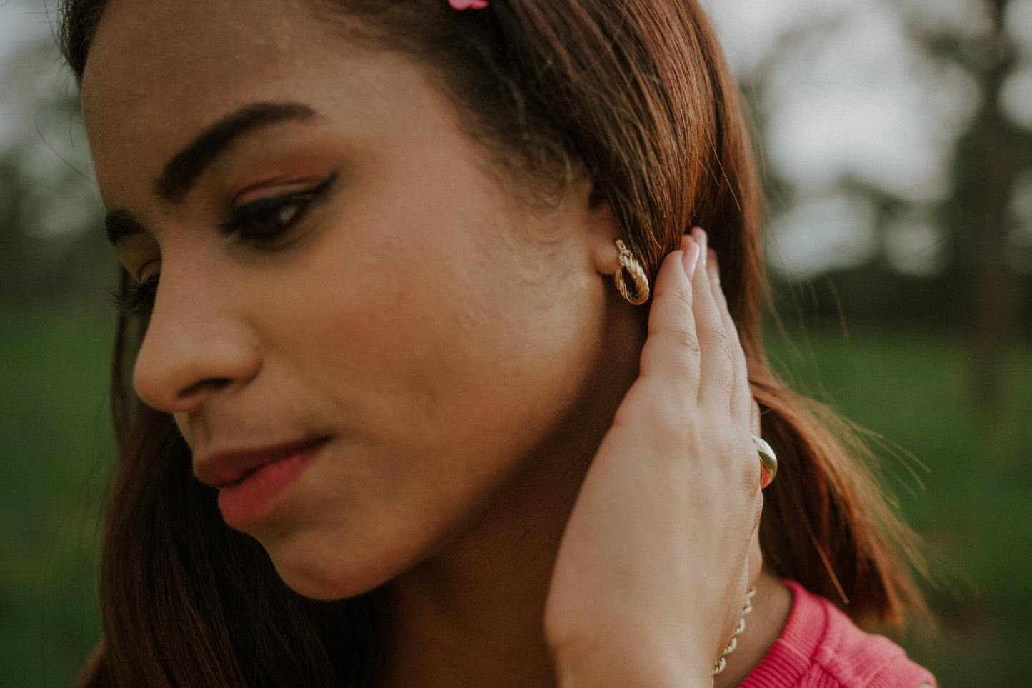 Twisted Hoop Earrings