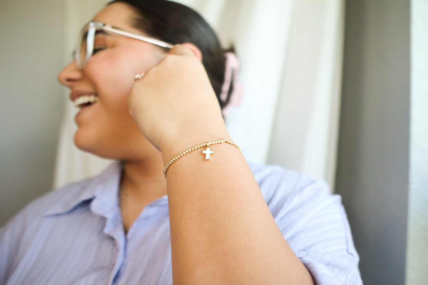 Faith Beaded Bracelet