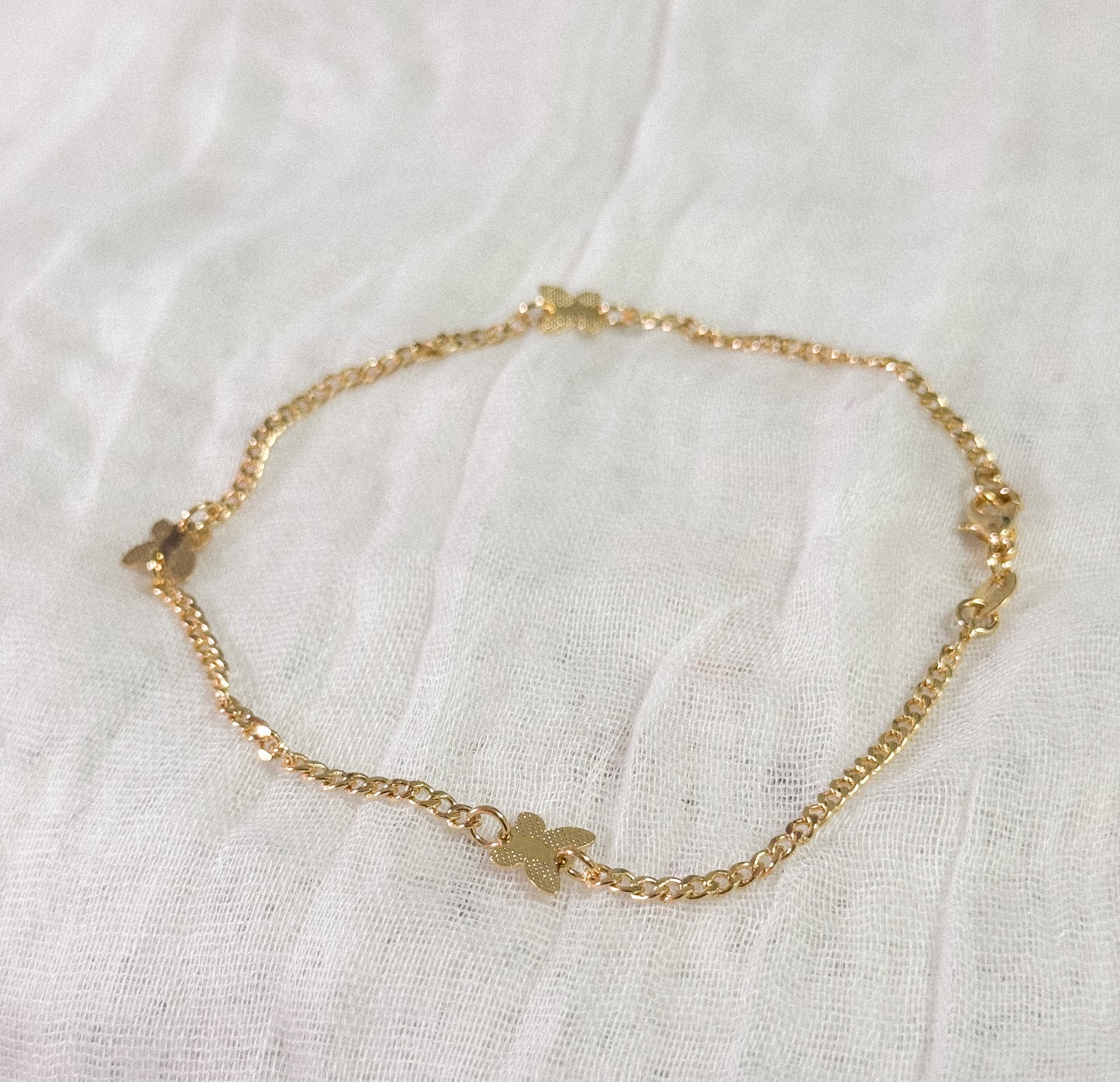 Delicate Butterfly Anklet