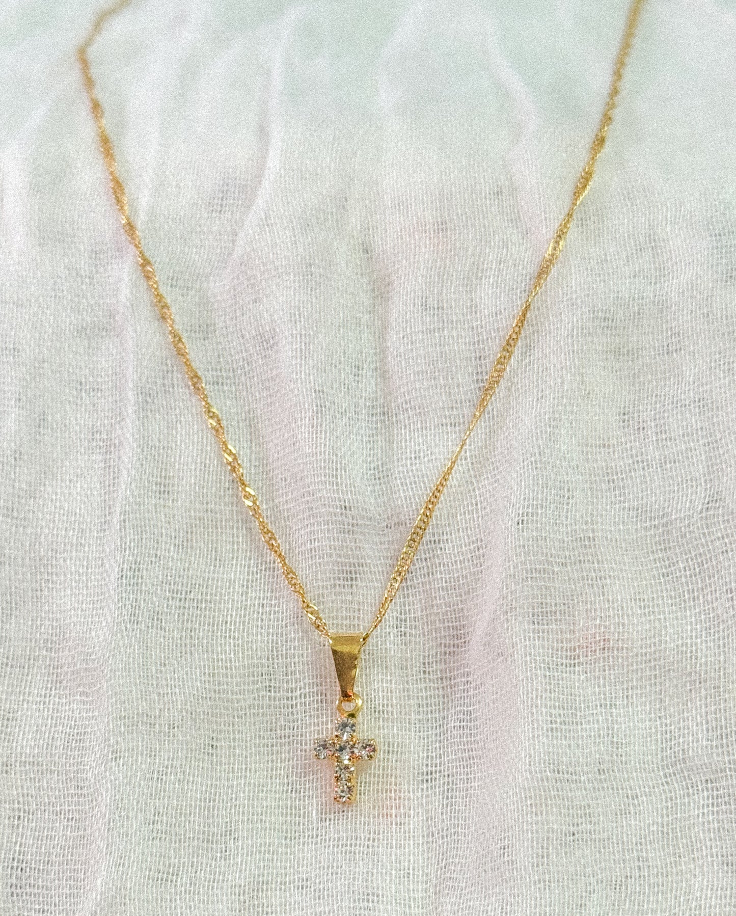 The Dainty Diamond Cross Necklace