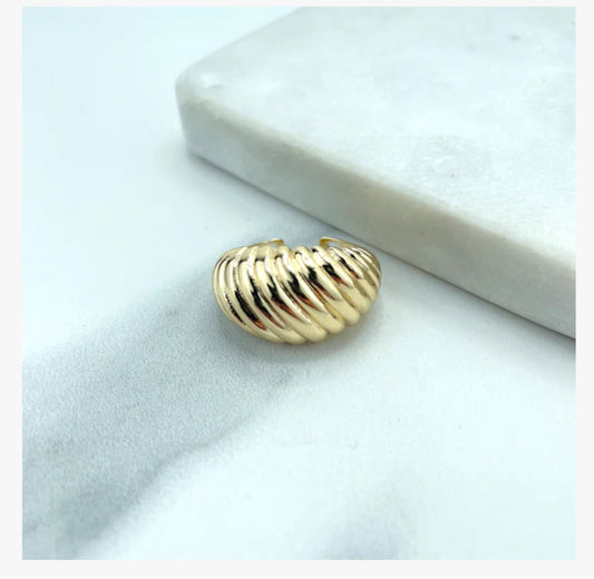 Croissant chunky ring