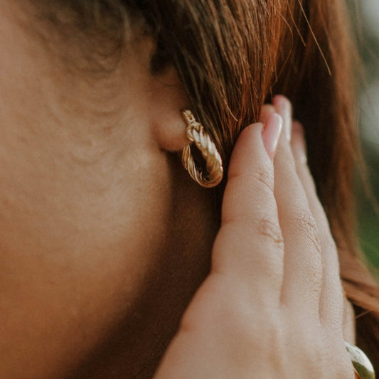 Twisted Hoop Earrings
